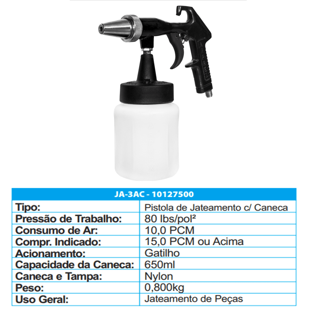 Pistola para Jateamento Arprex JA 3AC - Imagem 3