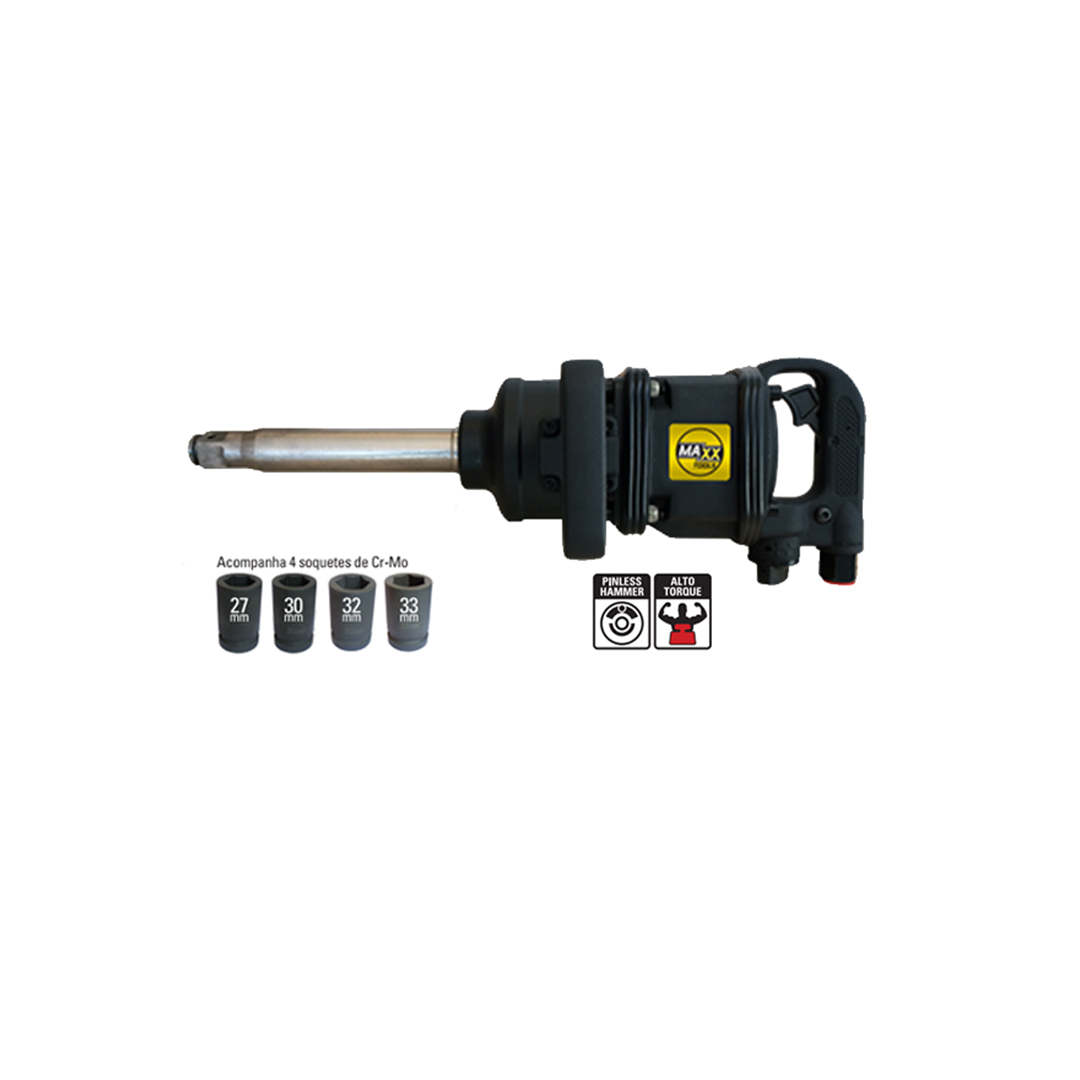 Chave de Impacto Pneumática Sigma Sgt – 0562 1″ Longa 4000rpm 235kgf.m