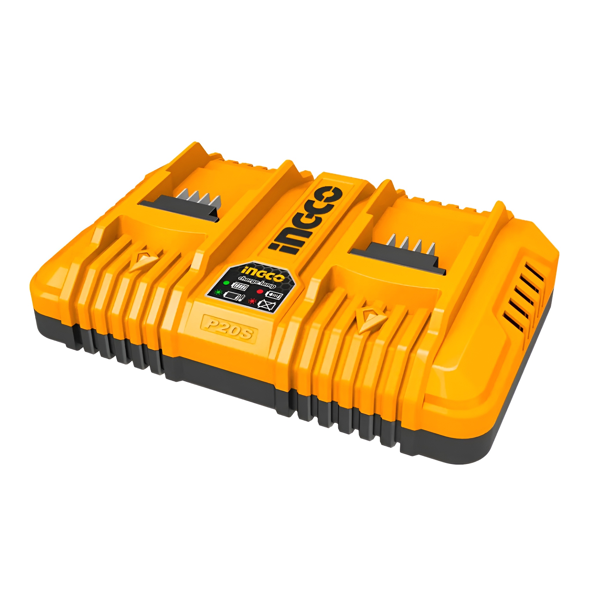 Carregador de Bateria Duplo 2.0Ah e 4.0Ah 20V INGCO FCLI2034-9