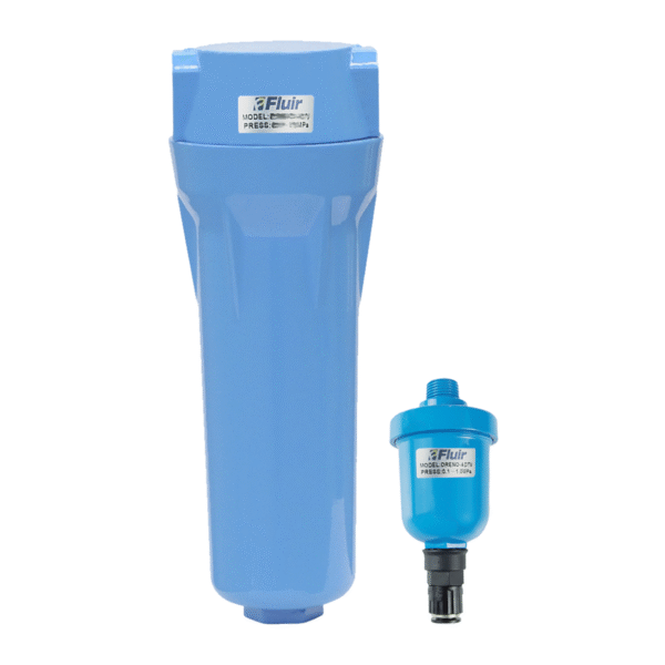 Filtro Coalescente Fluir 3/4" 53 Pcm Pos Com Purgador Automatico 1/2″
