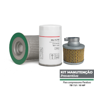 Kit Manutenção Preventiva Para Compressor Parafuso TB 7.5/10 hp