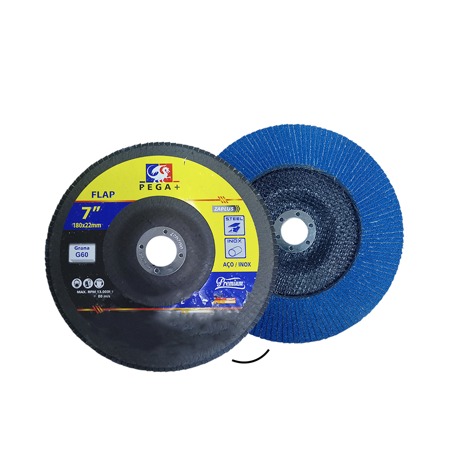 Disco de Lixa Flap 7 Pegafer G60 180X22mm FL180G60Z - Imagem 3