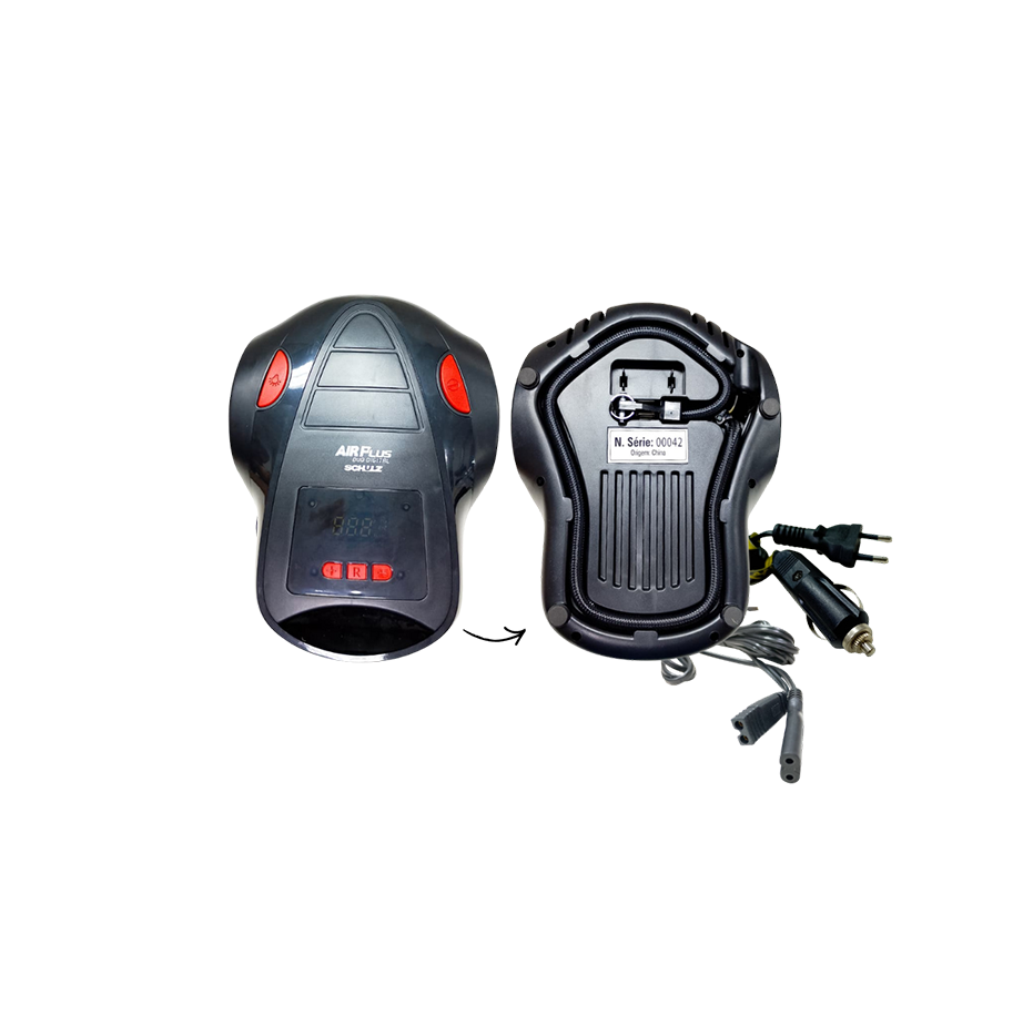 Compressor Portatil Schulz Com Lanterna AirPlus Duo Digital 12V 110/220V - Imagem 3