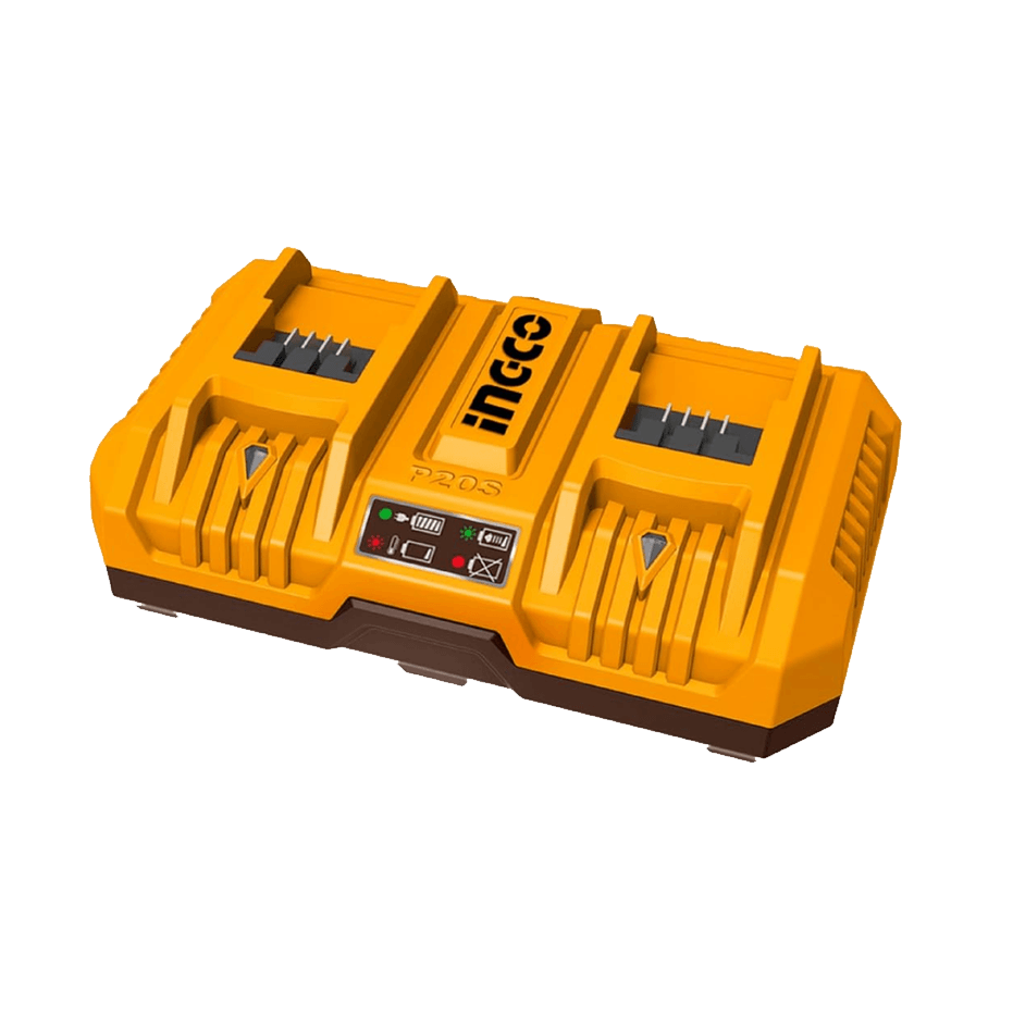 Carregador de Bateria Ingco Duplo 4.0Ah e 4.0Ah 20V 190W FCLI2082-9