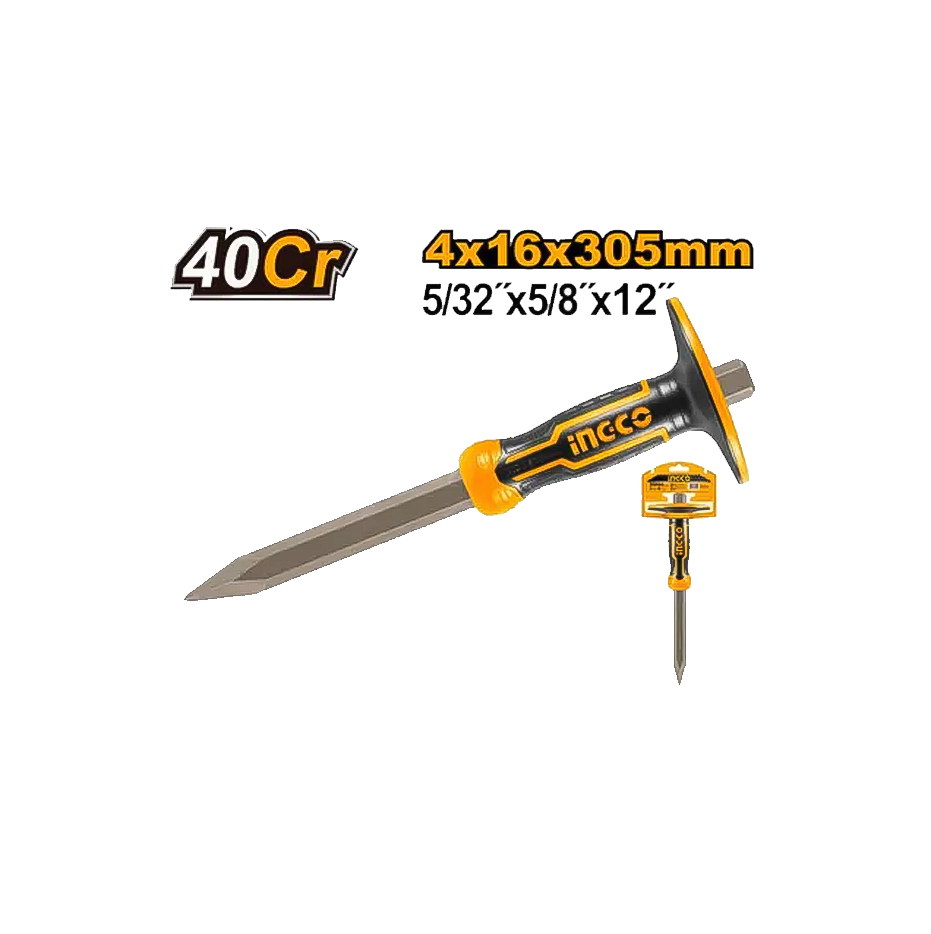 Ponteiro Com Empunhadura Ingco 4X16X305MM 12Pol (305mm) - Imagem 3