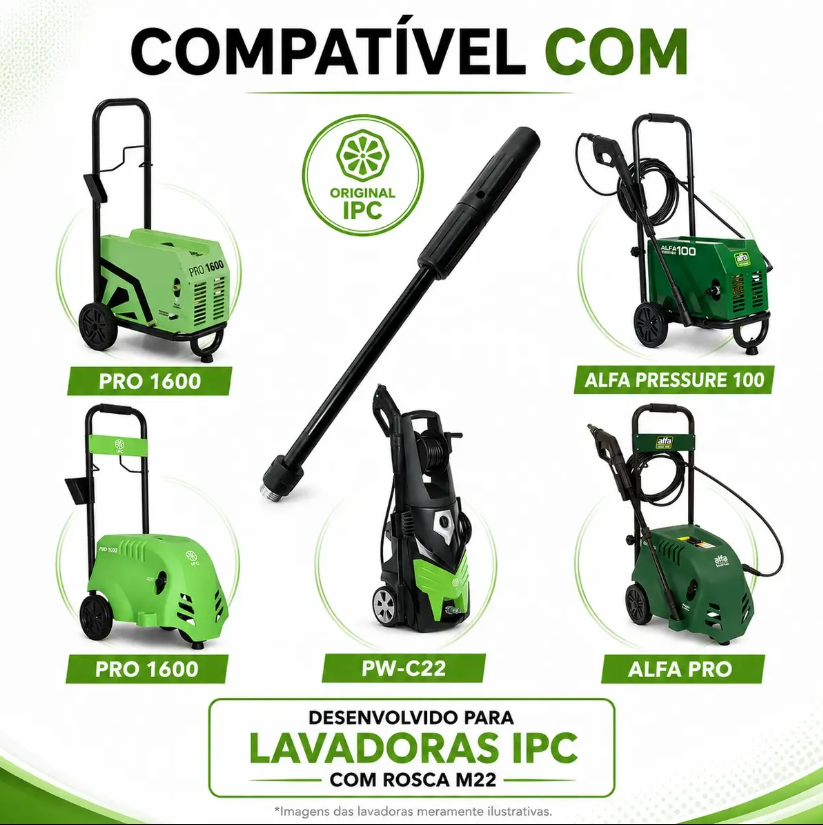 Bico Lança Vário Para Lavadora Ipc PW-C22 Original 220v - Imagem 6