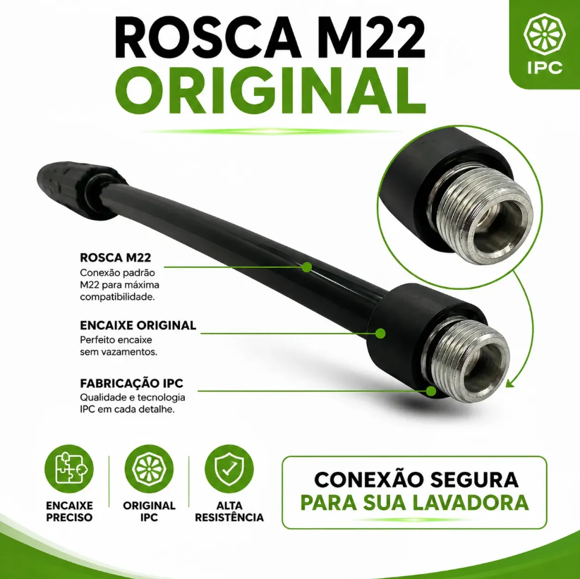 Bico Lança Vário Para Lavadora Ipc PW-C22 Original 220v - Imagem 5