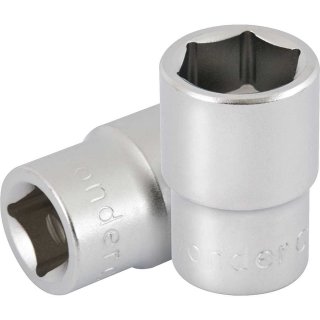 Soquete sextavado com encaixe de 1/2", 16 mm, VONDER 30.39.100.016