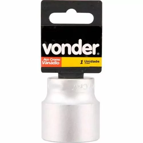 SOQUETE SEXTAVADO DE 23 MM COM ENCAIXE DE 1/2" AÇO CRV - VONDER 30.39.100.023 - Imagem 2