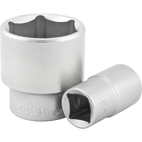 SOQUETE SEXTAVADO DE 23 MM COM ENCAIXE DE 1/2" AÇO CRV - VONDER 30.39.100.023