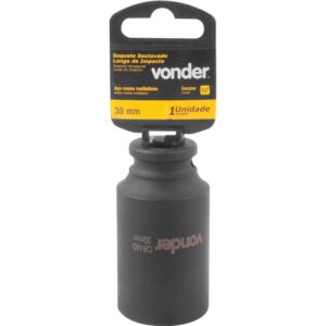 Soquete sextavado longo de impacto, 30 mm, encaixe de 1/2", VONDER