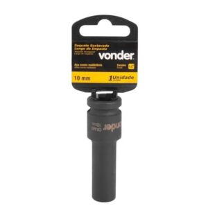 Soquete sextavado longo de impacto, 10 mm, encaixe de 1/2", VONDER