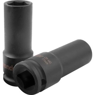 Soquete sextavado longo de impacto, 17 mm, encaixe de 1/2", VONDER - Imagem 2
