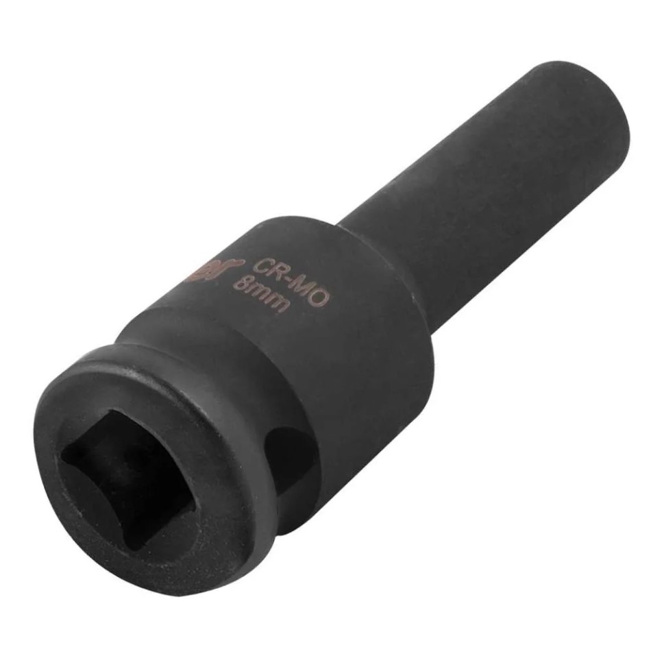 Soquete sextavado longo de impacto, 8 mm, encaixe de 1/2", VONDER - Imagem 3