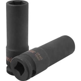 Soquete sextavado longo de impacto, 15 mm, encaixe de 1/2", VONDER - Imagem 2