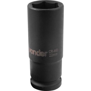 Soquete sextavado longo de impacto, 22 mm, encaixe de 1/2", VONDER - Imagem 2