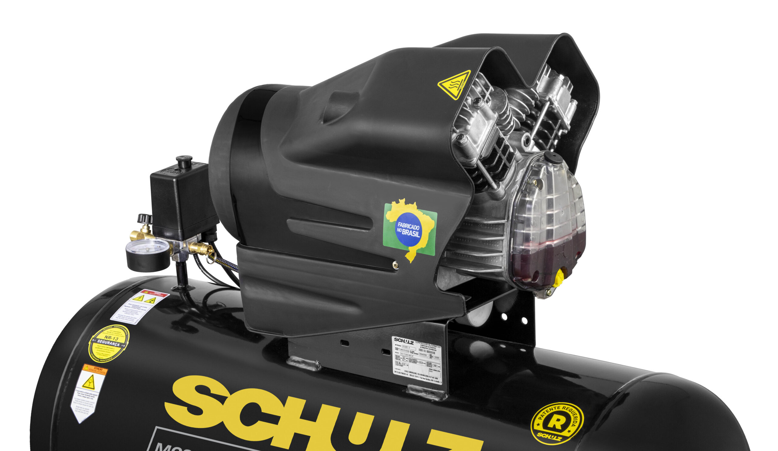 COMPRESSOR DE AR PISTÃO 15 PCM 110 LITROS 140 LBS MONOFÁSICO 220V MCSV 15/110L AUDAZ - SCHULZ - Imagem 7