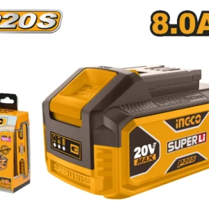 Bateria INGCO Super Íon-Lítio P20S 8,0Ah 20V FBLI2108