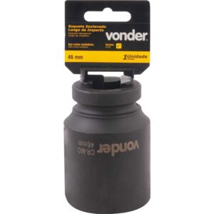 Soquete sextavado longo de impacto, 46 mm, encaixe de 1", VONDER