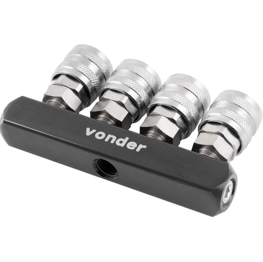 Engate Rápido de 1/4" NPT Quádruplo com Rosca Fêmea Vonder - Imagem 2