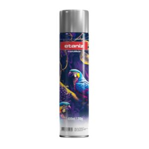 Spray Metálica Cromada 400ml / 210g Etaniz