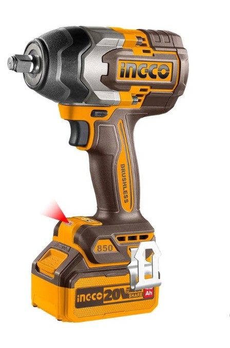 CARRO DE FERRAMENTAS INDUSTRIAL 7 GAVETAS COM 396 PEÇAS E CHAVE DE IMPACTO BRUSHLESS 20V 850 NM COM 2 BATERIAS 5.0AH - INGCO - Imagem 3