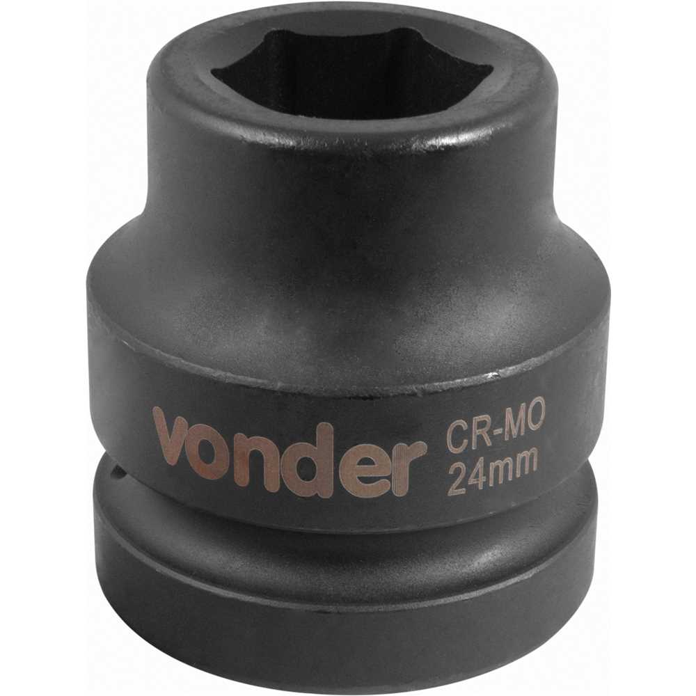 Soquete Sextavado de Impacto Encaixe de 1″ x 24mm VONDER - Imagem 2
