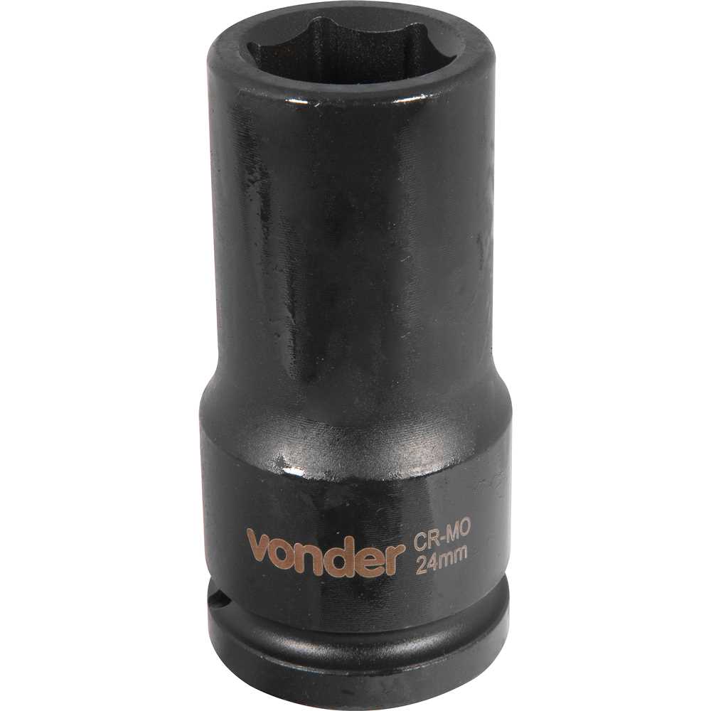 Soquete Sextavado Longo de Impacto Encaixe de 3/4″ x 24mm VONDER - Imagem 3