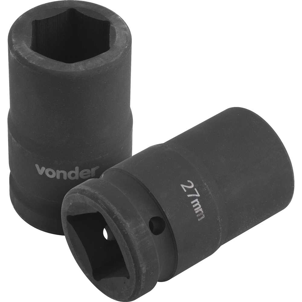 Soquete Sextavado de Impacto Encaixe de 1″ x 27mm Para Desforcímetro VONDER