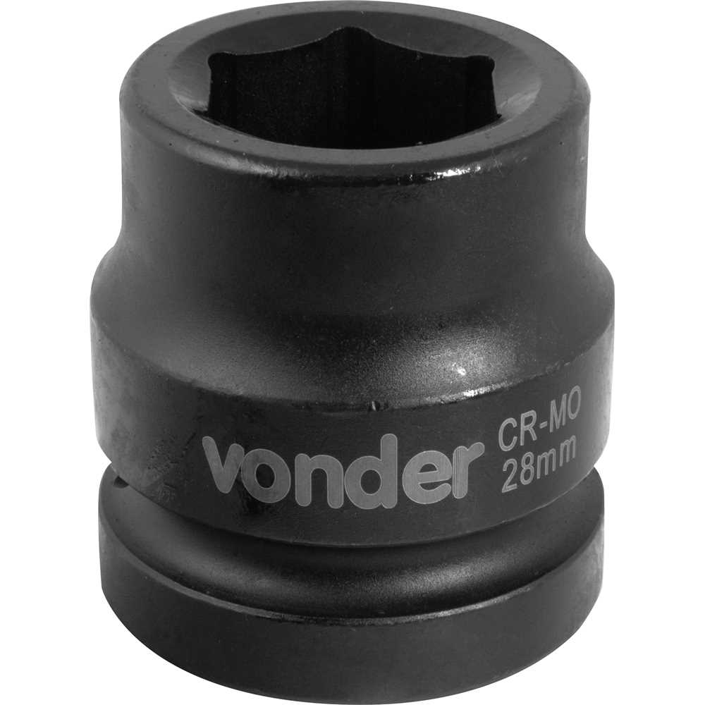 Soquete Sextavado de Impacto Encaixe de 1″ x 28mm VONDER - Imagem 2