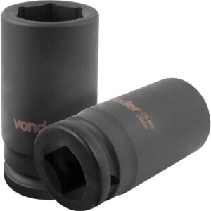 Soquete Sextavado Longo de Impacto Encaixe de 3/4″ x 30mm VONDER