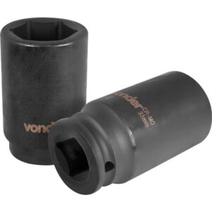 Soquete Sextavado Longo de Impacto Encaixe de 3/4″ x 33mm VONDER