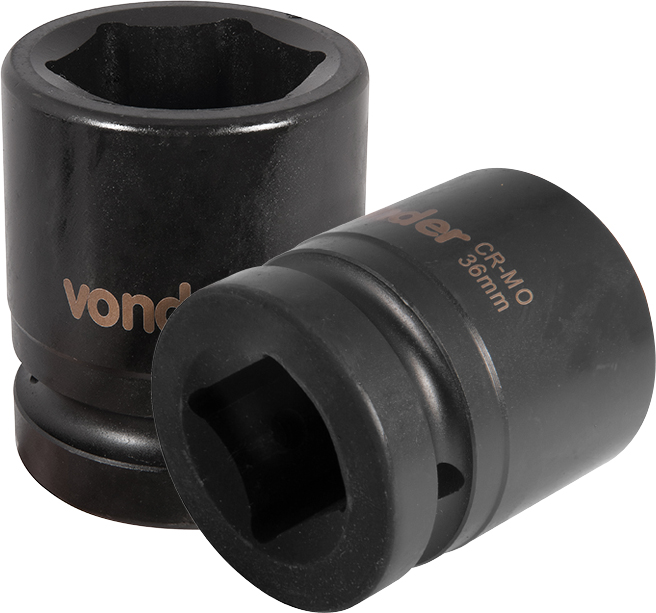 Soquete Sextavado de Impacto Encaixe de 1″ x 36mm VONDER