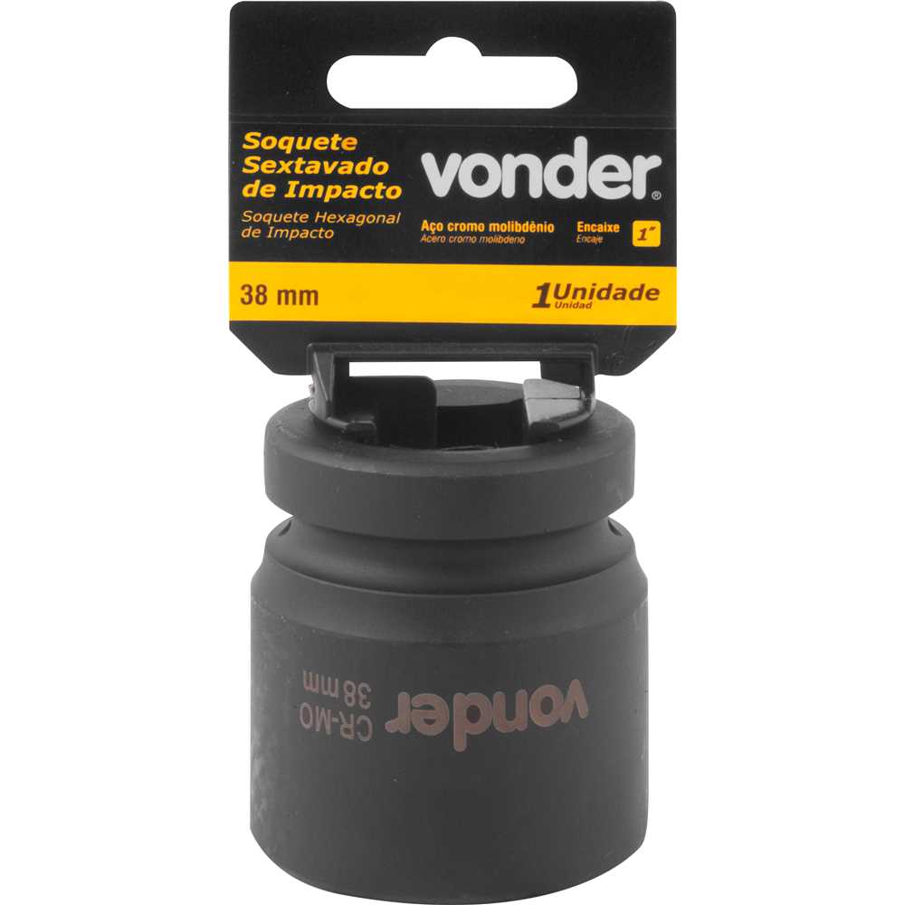 Soquete Sextavado de Impacto Encaixe de 1″ x 38mm VONDER - Imagem 4