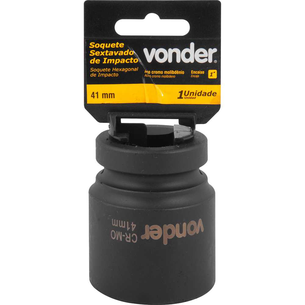 Soquete Sextavado de Impacto Encaixe de 1″ x 41mm VONDER - Imagem 4