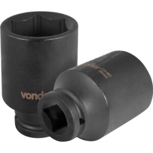 Soquete Sextavado Longo de Impacto Encaixe de 3/4″ x 46mm VONDER