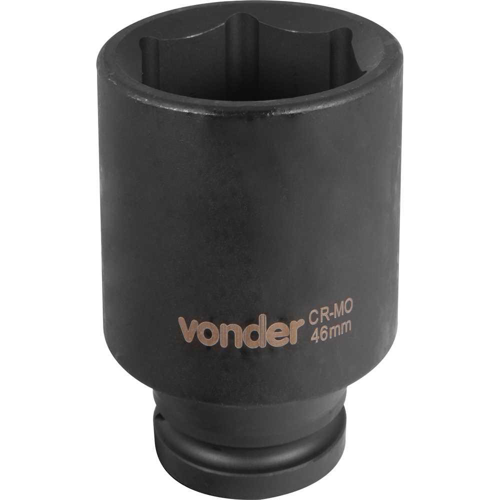 Soquete Sextavado Longo de Impacto Encaixe de 3/4″ x 46mm VONDER - Imagem 2