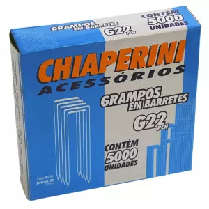 Grampos em Barrete Chiaperini G22 PCN com 5000 Unidades