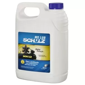 Óleo Lubrificante Mineral Para Compressores Pistão Schulz MS LUB 4 Litros