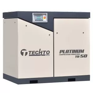 Compressor de Ar Parafuso Techto TB 50HP Platinum Ar Direto 220V