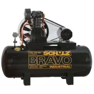Compressor de Ar Schulz Bravo CSL20BR/200Lts 5 HP Trifásico 220/380V