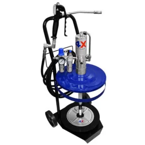Propulsora Pneumática Para Graxa JHF4x 20 Kg Com Carrinho