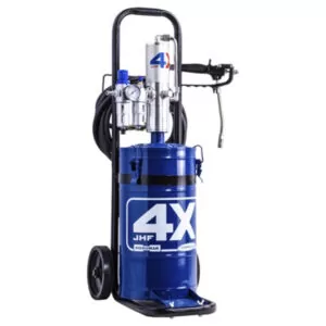Propulsora Pneumática Para Graxa JHF4x 14 Kg Com Carrinho