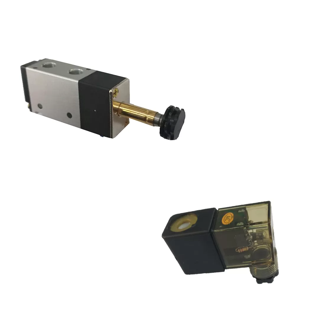 Válvula Solenoide 1/8" Via Simples 3/2" Com Bobina 110V