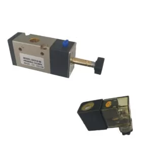 Válvula Solenoide 1/4" Via Simples 3/2" Com Bobina 110V Corpo Menor
