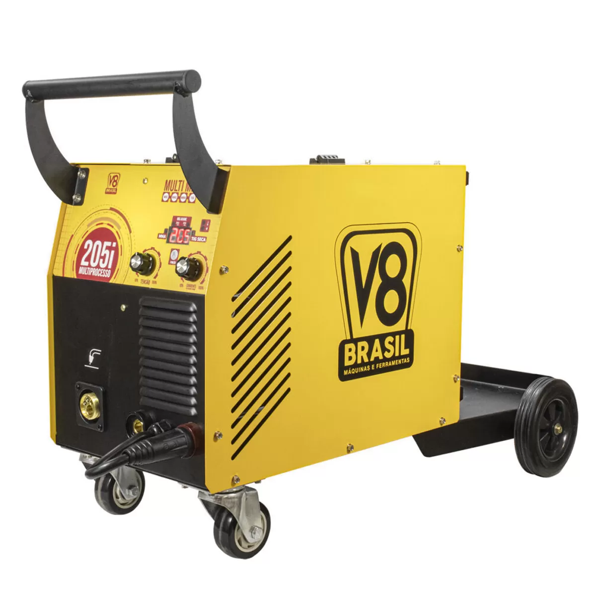 Máquina Solda Multiprocesso V8 Brasil MIG 205i 220V