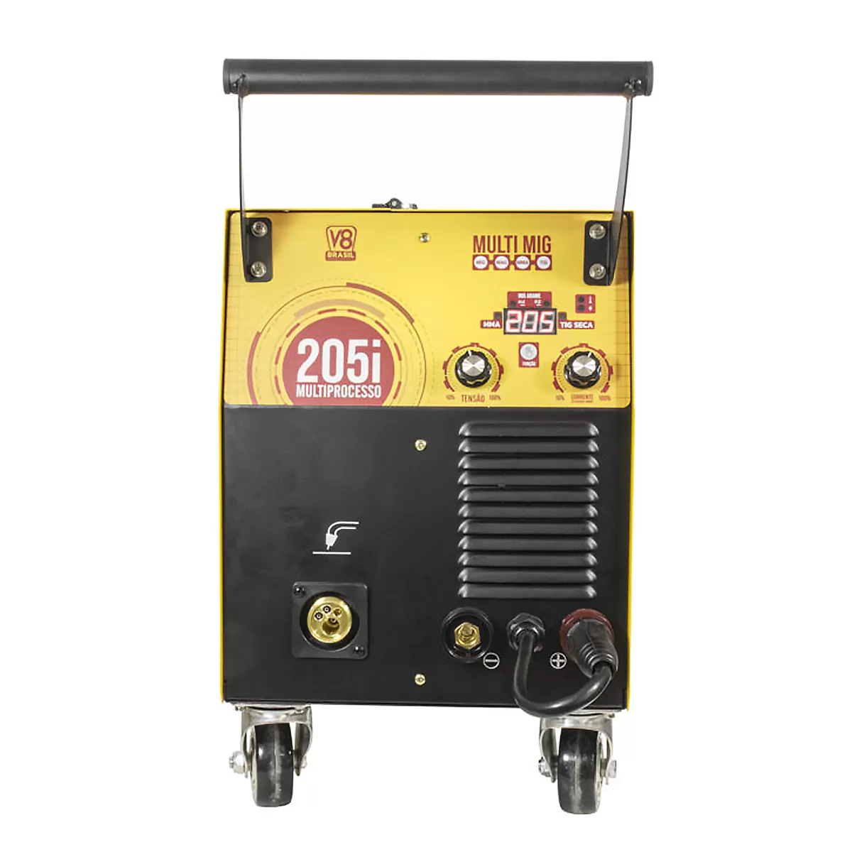 Máquina Solda Multiprocesso V8 Brasil MIG 205i 220V - Imagem 5