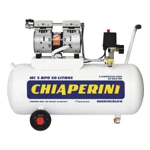 Compressor de Ar Odontológico Chiaperini MC5 BPO 50Lts 120Lbs 1HP Monofásico 110V