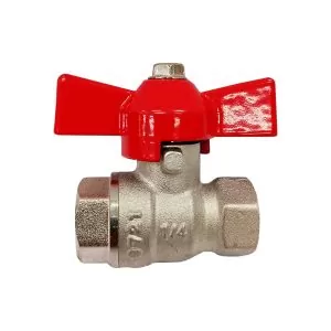 Registro Válvula Tipo Borboleta 1/4 Femea x Femea