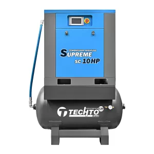 Compressor de Parafuso Techto Supreme SC 10HP 230L 220V